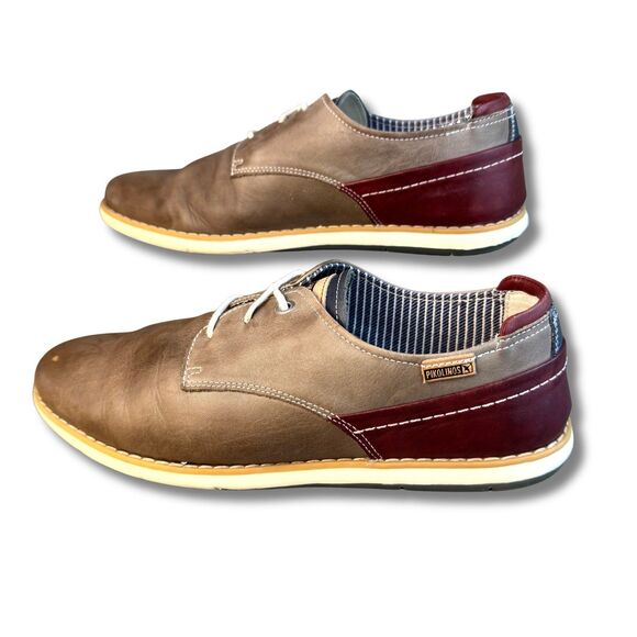 Pikolinos Jucar Men’s Leather Shoes EU 42 US 9 Gray Casual Oxford Comfort M4E - Picture 6 of 15